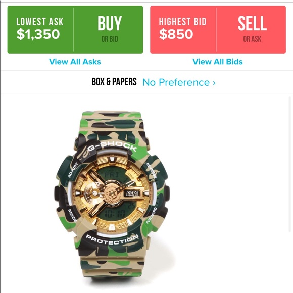 bape x g shock (authentic) - Picture 2 of 2